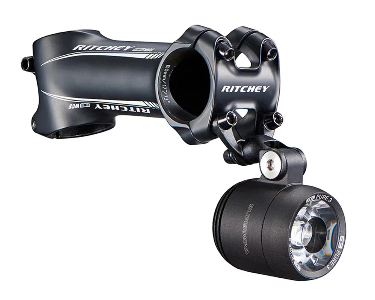 Ritchey Universal Stem Mount (Black) (Wide Spacing) (For Supernova Headlight) - view 2